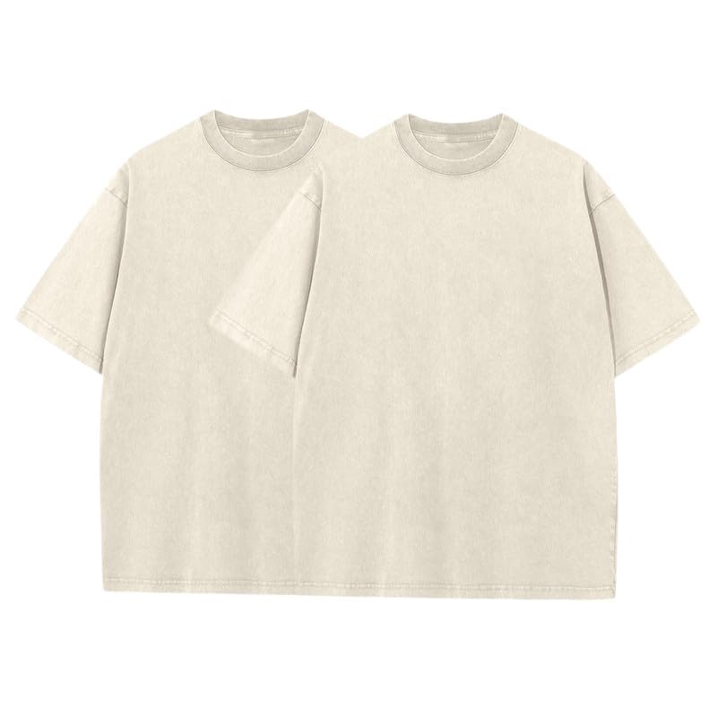 Dsatwaerty T-Shirts Pack:Unisex Cotton Crew T Shirts,Loose Fit